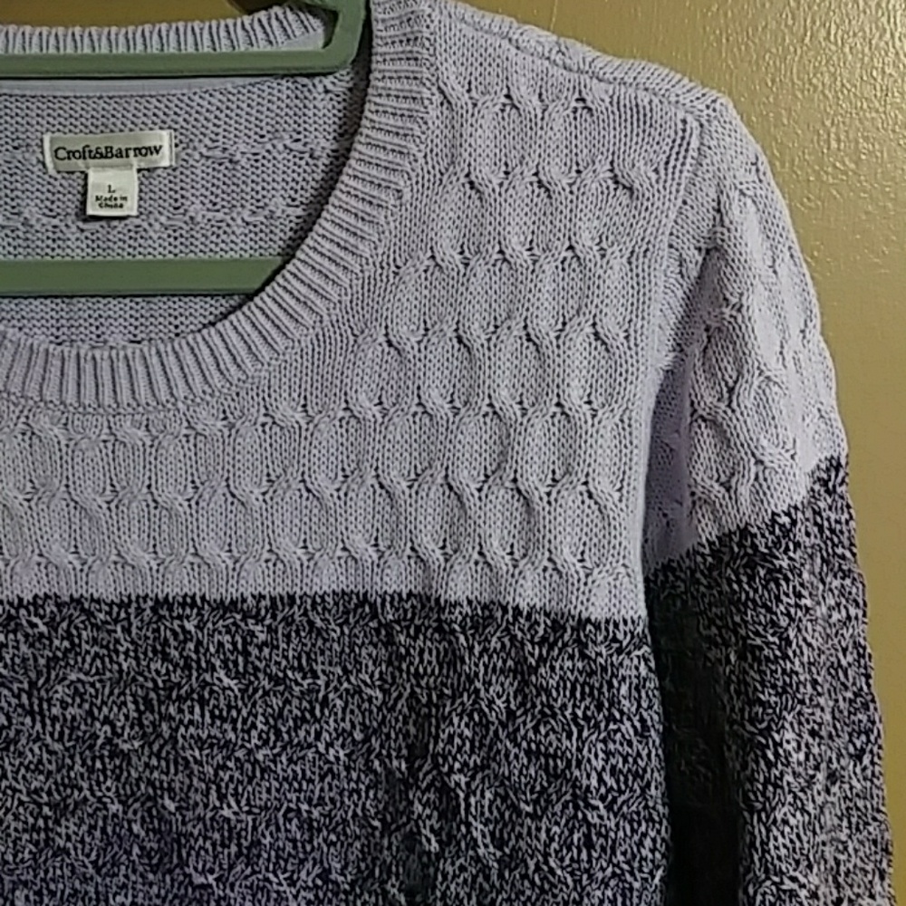 🔴Long Sleeve Purple Sweater